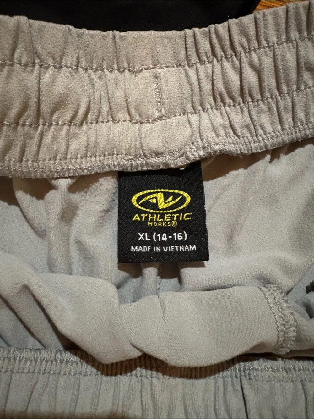 Boys size 14/16 2 Black Crew Neck Tees  & Light Gray Athletic Shorts